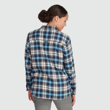 Camisa De Franela De Retroalimentación Para Mujeres De Investigación Al Aire Libre A Cuadros Minerales Especial