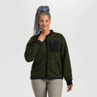 Chaqueta De Lana Sherpa Juneau Para Mujer De Investigación Al Aire Libre Loden