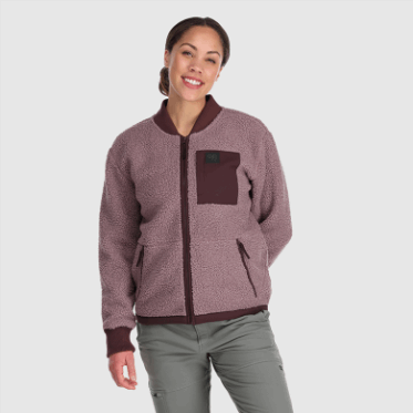 Chaqueta De Forro Polar Sherpa Juneau Para Mujer De Investigación Al Aire Libre Polilla
