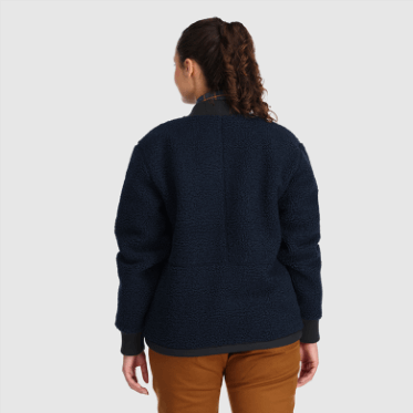 Outdoor Research Chaqueta Polar Sherpa Juneau Para Mujer Azul Marino