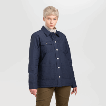 Chaqueta De Trabajo Con Forro Para Mujer De Investigación Al Aire Libre Azul Marino