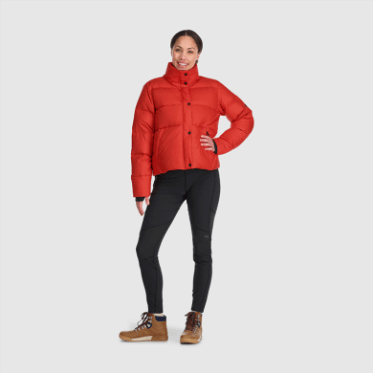 Chaqueta De Plumón Con Frente Frío Para Mujer De Investigación Al Aire Libre Arándano