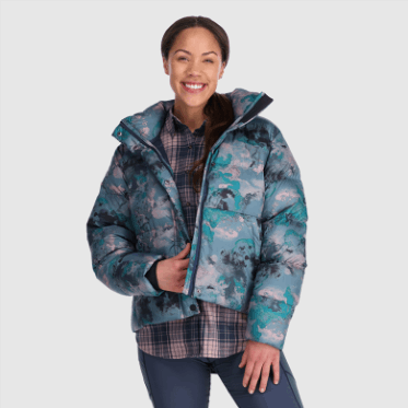 Chaqueta De Plumón Con Frente Frío Para Mujer De Investigación Al Aire Libre Nimbus Acuarela