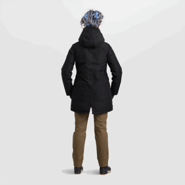 Outdoor Research Stormcraft Down Parka Para Mujer, Negro