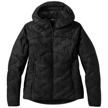 Outdoor Research Mujer Superstrand Lt Sudadera Con Capucha Negra