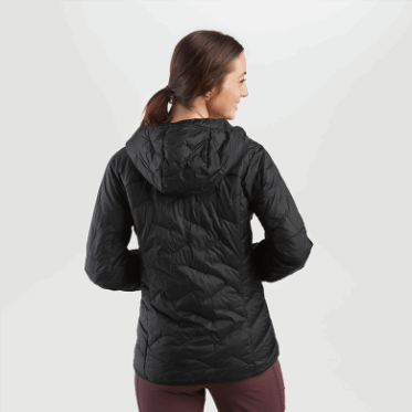 Outdoor Research Mujer Superstrand Lt Sudadera Con Capucha Negra