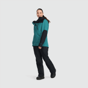 Chaqueta De Tormenta Kulshan Para Mujer De Investigación Al Aire Libre Lago Profundo / Negro