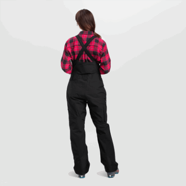 Outdoor Research Baberos Kulshan Storm Para Mujer, Negro