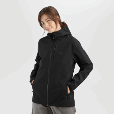 Chaqueta De Lluvia Dryline Para Mujer De Outdoor Research Negra
