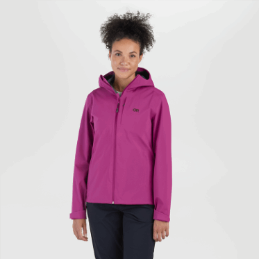 Chaqueta De Lluvia De Mujer Dryline De Investigación Al Aire Libre Fucsia