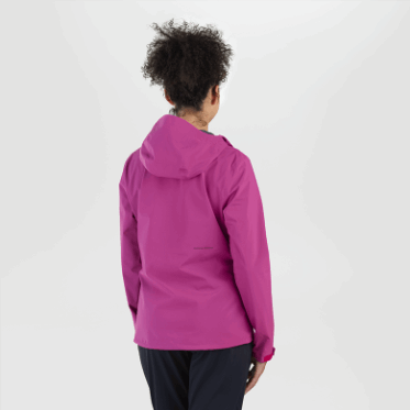 Chaqueta De Lluvia De Mujer Dryline De Investigación Al Aire Libre Fucsia