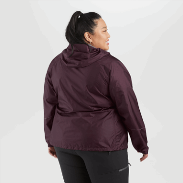 Investigación Al Aire Libre Lluvia De Helio Para Mujer Chaqueta De Talla Grande Elk