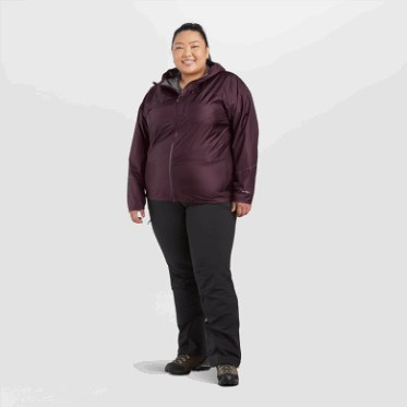 Investigación Al Aire Libre Lluvia De Helio Para Mujer Chaqueta De Talla Grande Elk