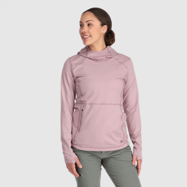 Polilla De La Sudadera Con Capucha Del Suéter De La Melodía De La Investigación Al Aire Libre De Las Mujeres