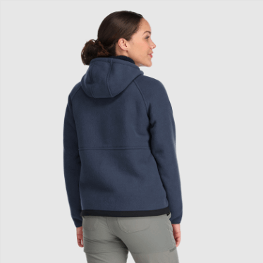 Outdoor Research Sudadera Con Capucha De Lana Juneau Para Mujer Azul Marino