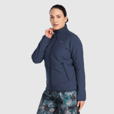 Outdoor Research Mujer Vigor Plus Chaqueta Polar Azul Marino