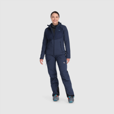 Outdoor Research Mujer Vigor Plus Polar Con Capucha Azul Marino