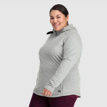 Outdoor Research Sudadera Con Capucha Y Cremallera Completa Melody Para Mujer-plus Negro