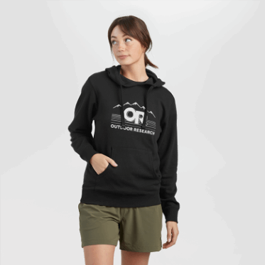 Sudadera Con Capucha Defensor De La Investigación Al Aire Libre Negro/blanco