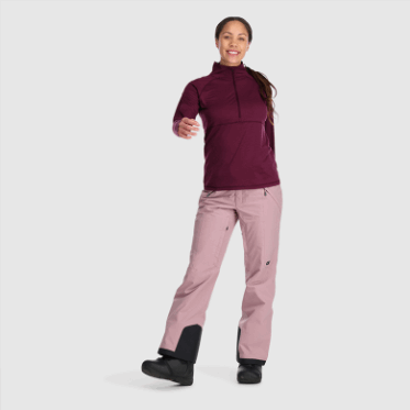 Outdoor Research Alpine Onset Mujer Merino 150 Half Zip-plus Kalamata