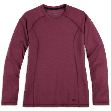 Outdoor Research Mujer Alpine Onset Merino 150 Crew-plus Carbón Jaspeado