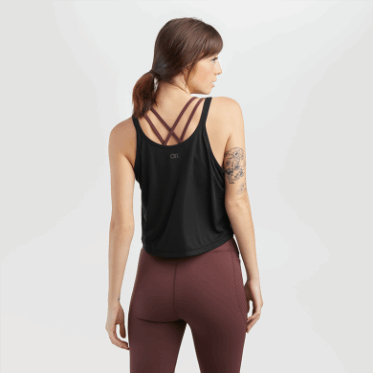 Camiseta Sin Mangas Corta Eco Para Mujer De Investigación Al Aire Libre Negra