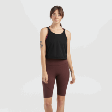 Camiseta Sin Mangas Corta Eco Para Mujer De Investigación Al Aire Libre Negra