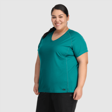 Camiseta De Talla Grande Eco Para Mujer De Investigación Al Aire Libre Lago Profundo