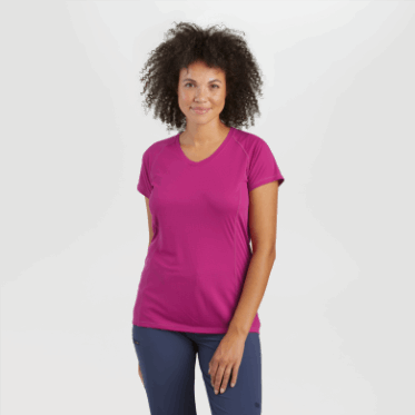 Camiseta Mujer Talla Grande Eco Outdoor Research Fucsia