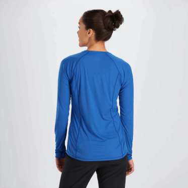 Camiseta De Manga Larga Eco Para Mujer De Investigación Al Aire Libre Azul Clásico