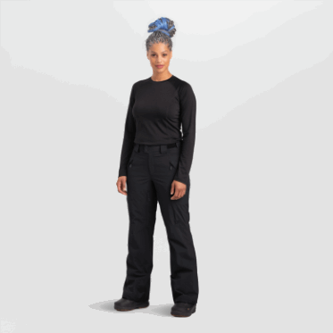 Pantalones De Snowcrew Para Mujer De Investigación Al Aire Libre-plus Negro