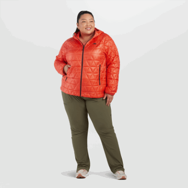 Outdoor Research Sudadera Con Capucha De Talla Grande Con Aislamiento De Helio Para Mujer Puesta De Sol