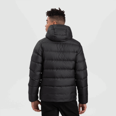 Outdoor Research Hombres Coldfront Down Sudadera Con Capucha Negro