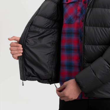 Outdoor Research Hombres Coldfront Down Sudadera Con Capucha Negro