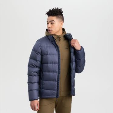 Chaqueta De Plumón De Frente Frío Para Hombre De Investigación Al Aire Libre Azul Marino