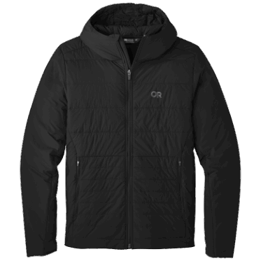 Outdoor Research Shadow - Sudadera Con Capucha Y Aislamiento Para Hombre, Color Negro