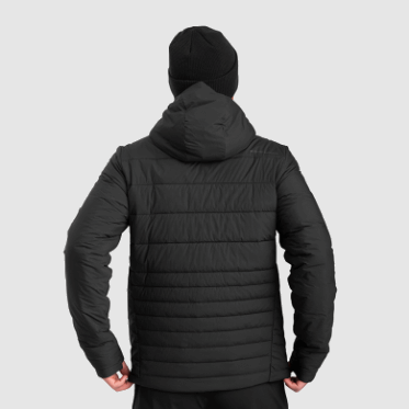 Outdoor Research Shadow - Sudadera Con Capucha Y Aislamiento Para Hombre, Color Negro