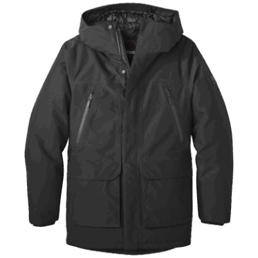 Investigación Al Aire Libre De Los Hombres Stormcraft Abajo Parka Negro