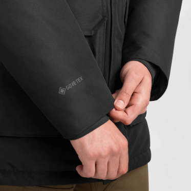 Investigación Al Aire Libre De Los Hombres Stormcraft Abajo Parka Negro