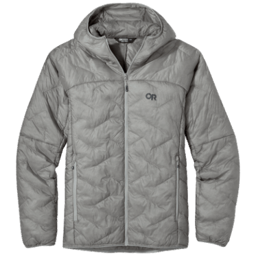 Outdoor Research Superstrand Lt Sudadera Con Capucha Para Hombre Peltre Claro