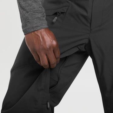 Pantalones De Snowcrew Para Hombre De Investigación Al Aire Libre Negro