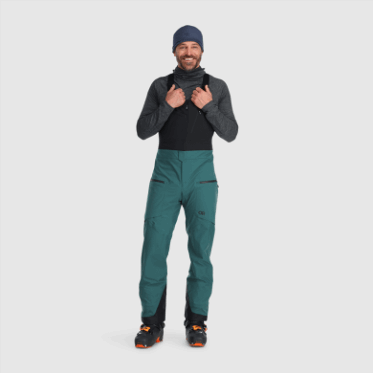 Baberos Skytour Ascentshell Para Hombre De Investigación Al Aire Libre Treeline/negro