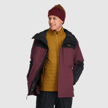Chaqueta De Tormenta Kulshan Para Hombre De Investigación Al Aire Libre Kalamata / Negro