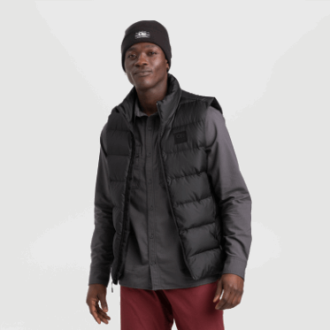 Outdoor Research Hombres Coldfront Abajo Chaleco Negro