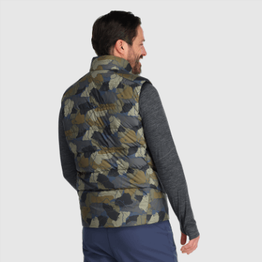 Chaleco De Plumón De Frente Frío Para Hombres De Investigación Al Aire Libre Loden Camo