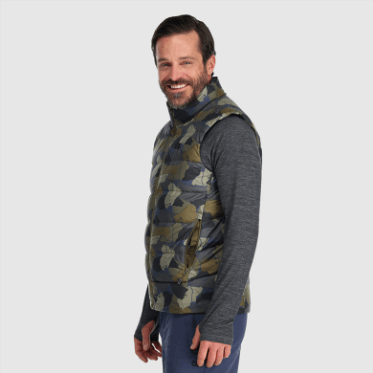 Chaleco De Plumón De Frente Frío Para Hombres De Investigación Al Aire Libre Loden Camo