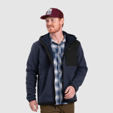 Outdoor Research Sudadera Con Capucha De Lana Juneau Para Hombre Azul Marino