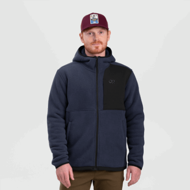 Outdoor Research Sudadera Con Capucha De Lana Juneau Para Hombre Azul Marino