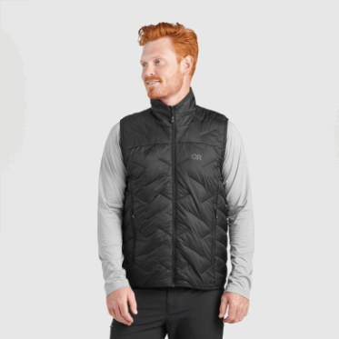 Outdoor Research Superstrand Lt Chaleco Negro Para Hombre