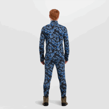Pantalones De Merino Alpine Onset Para Hombre De Investigación Al Aire Libre Camo Azul Marino